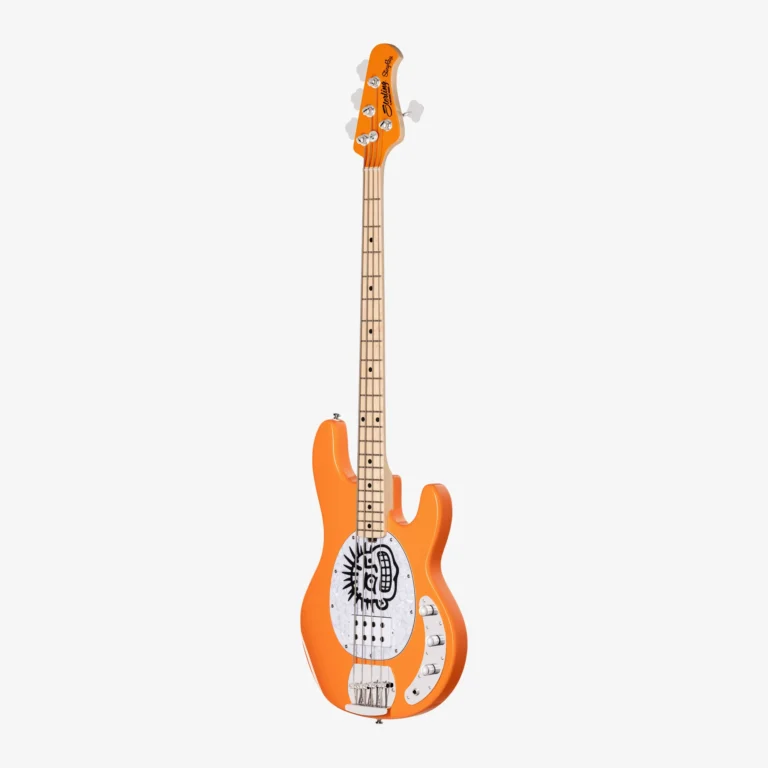 Sterling By Music Man Mike Herrera Signature StingRay Electric Bass Guitar - Orange Creamsicle