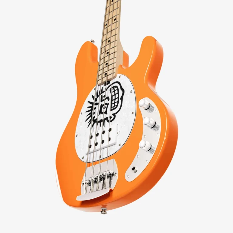 Sterling By Music Man Mike Herrera Signature StingRay Electric Bass Guitar - Orange Creamsicle