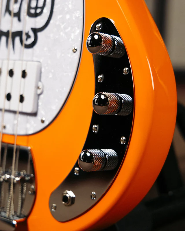 Sterling By Music Man Mike Herrera Signature StingRay Electric Bass Guitar – Orange Creamsicle