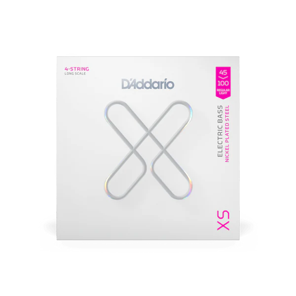 D'Addario XSB45100 XS Nickel Electric Bass Guitar Strings - .045-.100